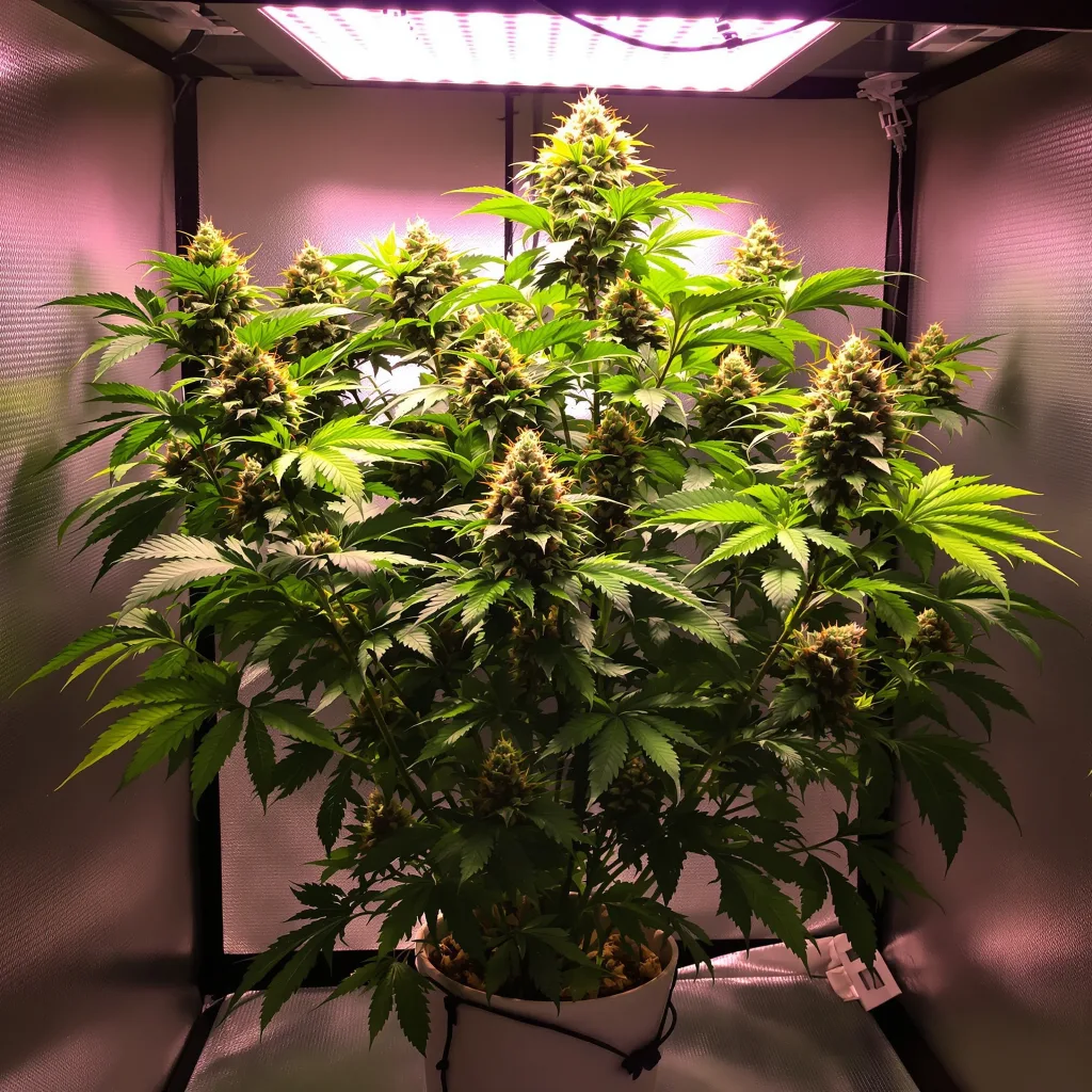 Plante de cannabis Crouching Tiger Hidden Alien en floraison — 60-100 cm autofloraison