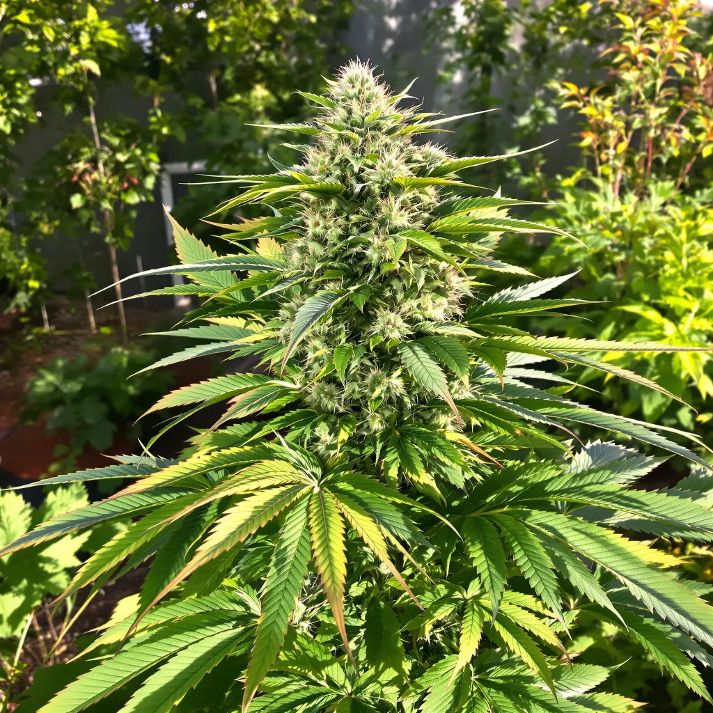 Crouching Tiger Hidden Alien 82% indica / 18% sativa — fleur avec trichomes visibles