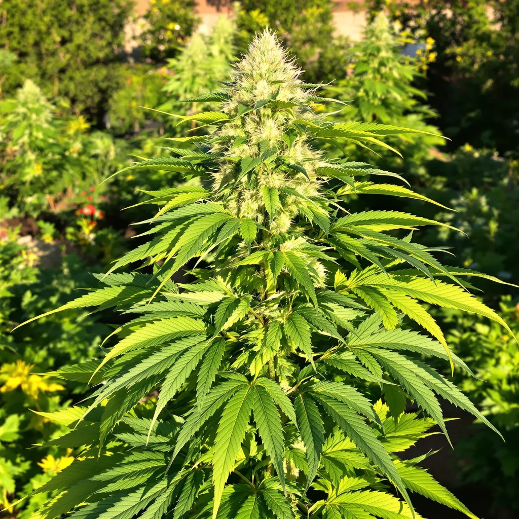 Crown Royale 83% indica / 17% sativa — fleur avec trichomes visibles