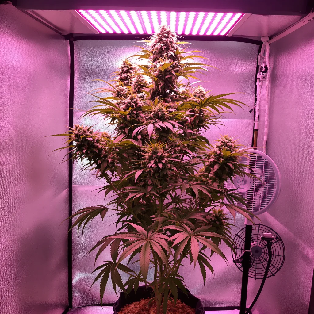 Plante de cannabis Crystal Coma en floraison — 60-100 cm autofloraison