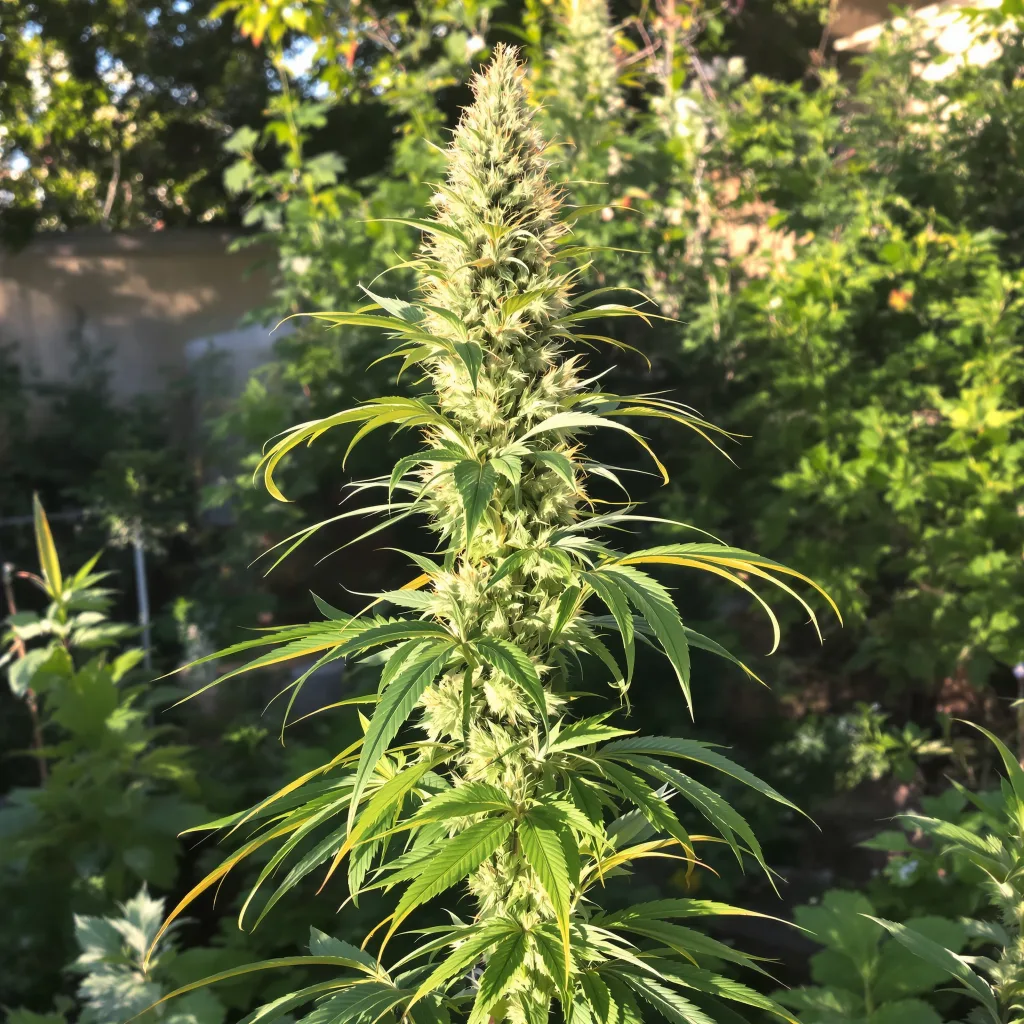 Crystal Coma 18% indica / 82% sativa — fleur avec trichomes visibles