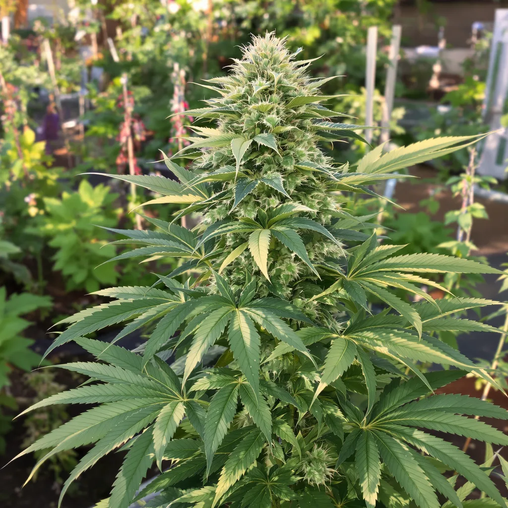Cuvee 79% indica / 21% sativa — fleur avec trichomes visibles