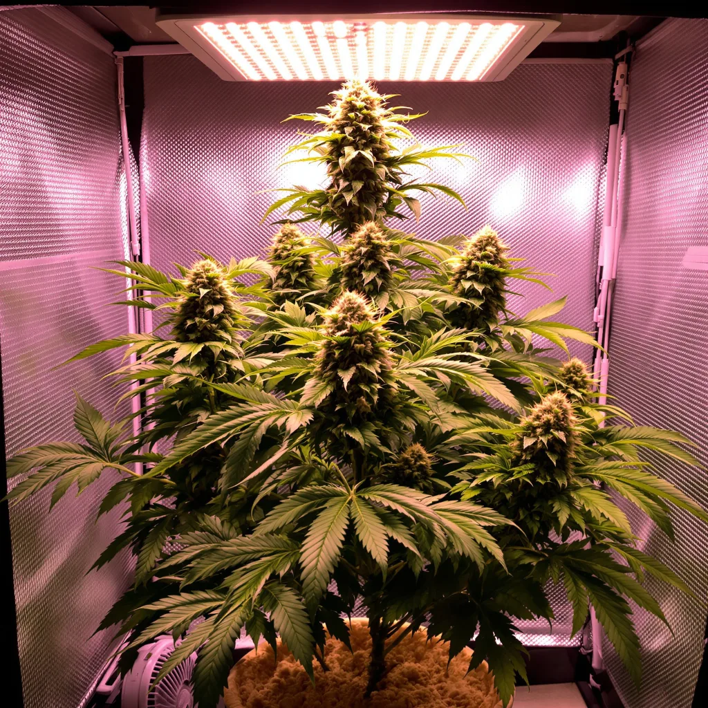 Plante de cannabis Dairy Queen en floraison — 60-100 cm autofloraison