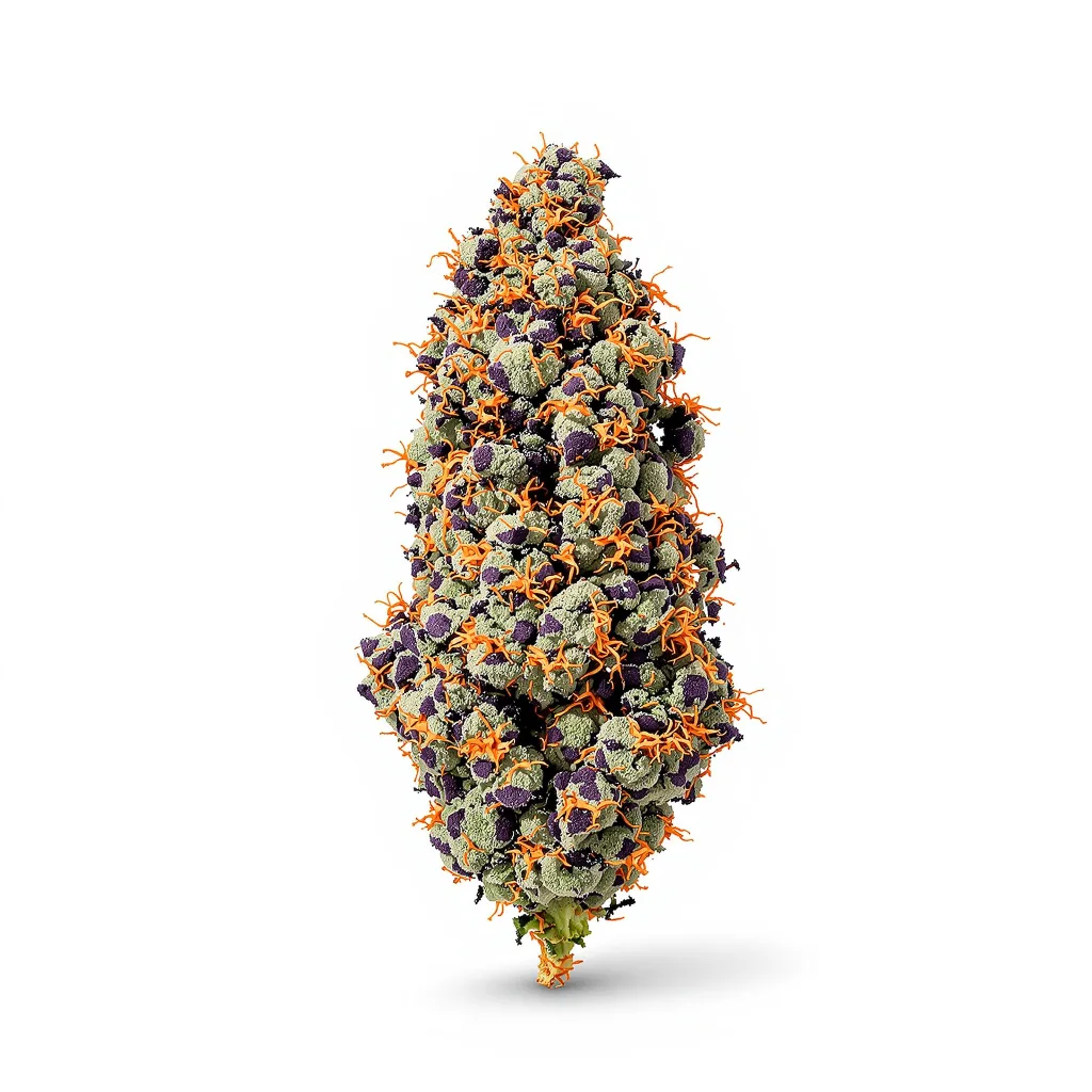 Dairy Queen 82% indica / 18% sativa — fleur avec trichomes visibles