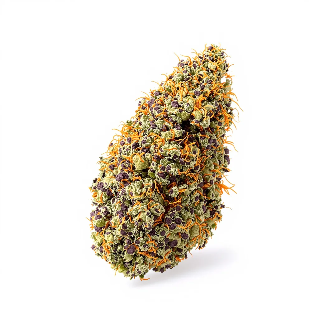Dakini Kush 88% indica / 12% sativa — fleur avec trichomes visibles