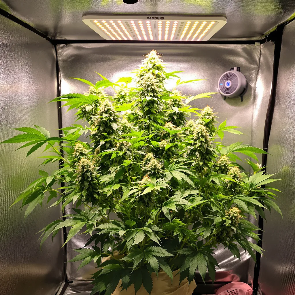 Plante de cannabis Dance World CBD en floraison — 120-180 cm féminisée