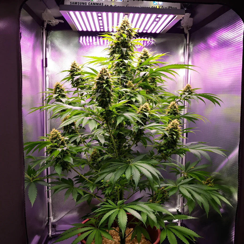 Plante de cannabis Dance World en floraison — 150-200 cm féminisée
