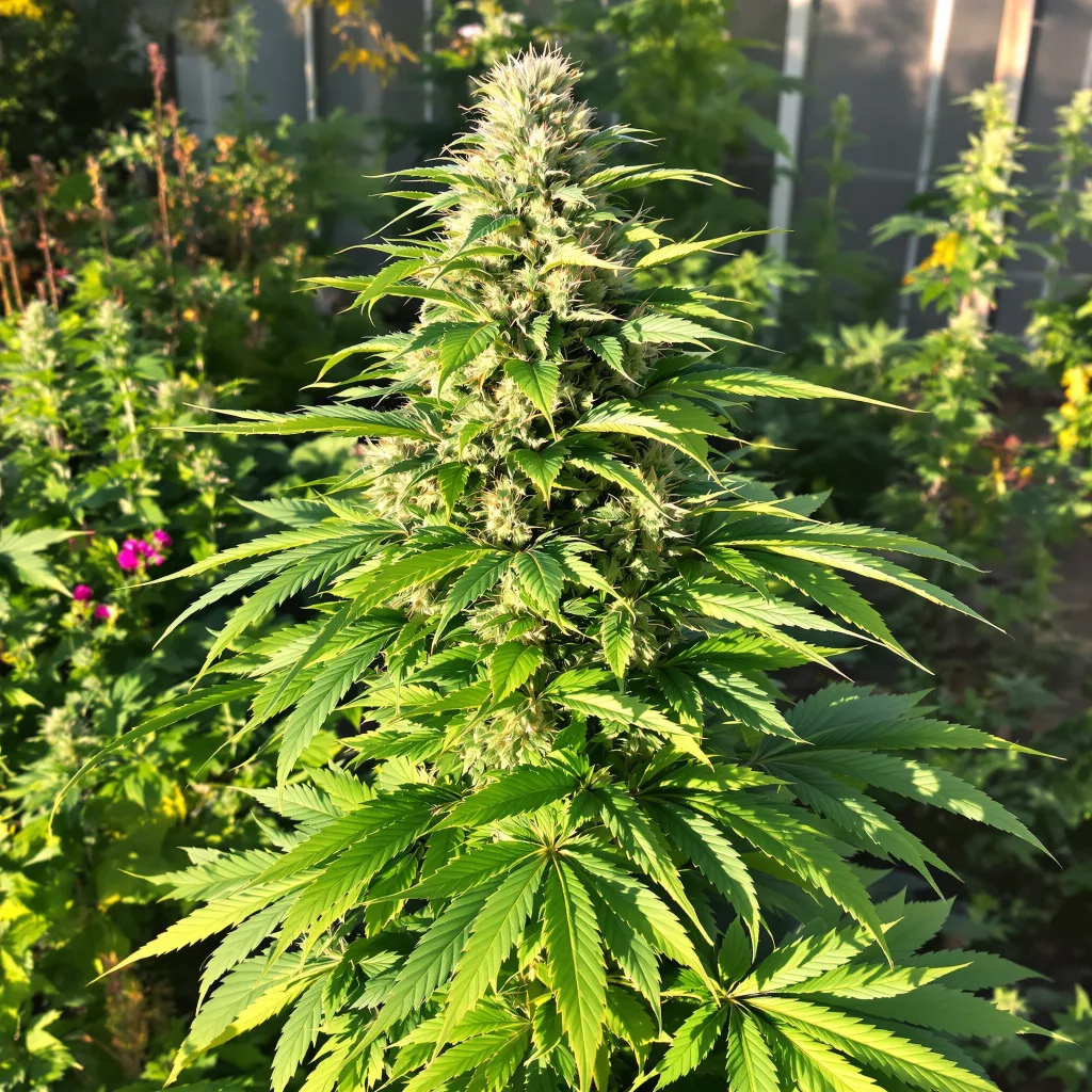 Danky Doodle 86% indica / 14% sativa — fleur avec trichomes visibles