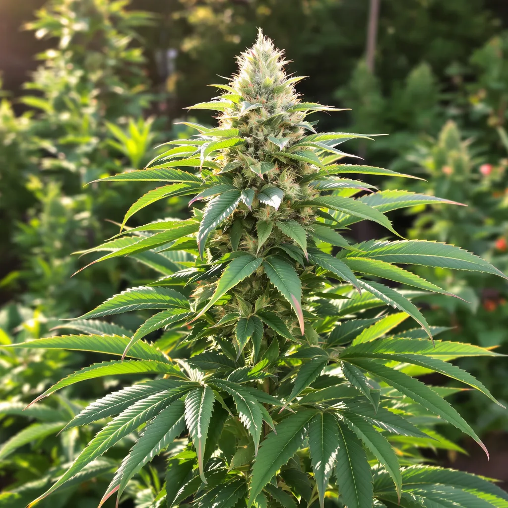 Dark Side of the Moon 86% indica / 14% sativa — fleur avec trichomes visibles