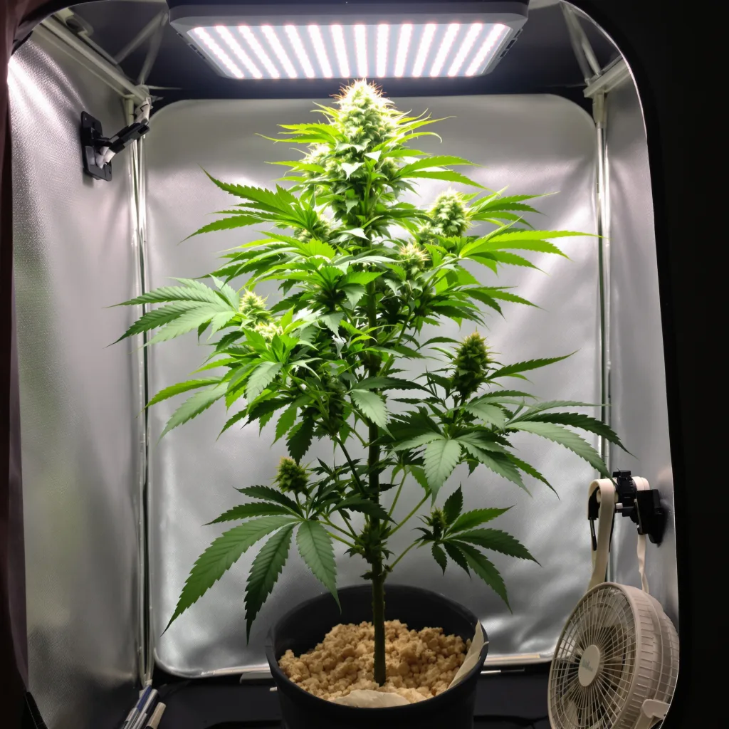 Plante de cannabis Dark Side of the Moon en floraison — 90-130 cm féminisée