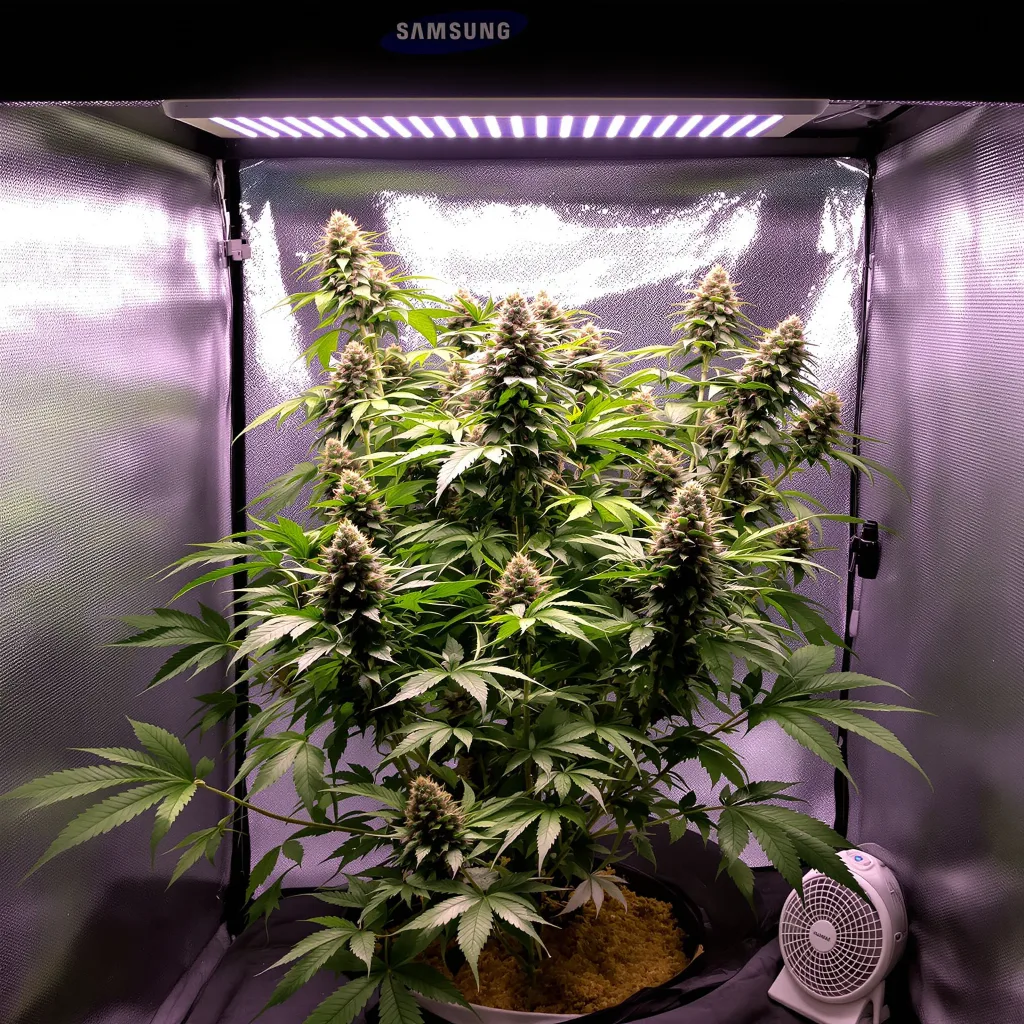 Plante de cannabis Dark Star en floraison — 90-130 cm féminisée