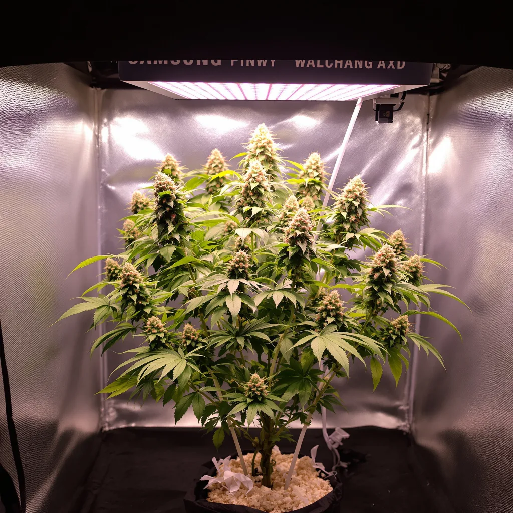 Plante de cannabis Darth Vader en floraison — 90-130 cm féminisée