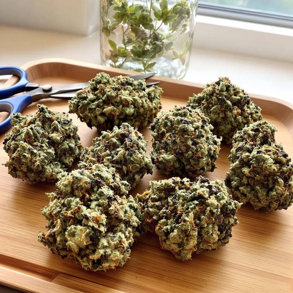 Dawgfather OG 88% indica / 12% sativa — fleur avec trichomes visibles