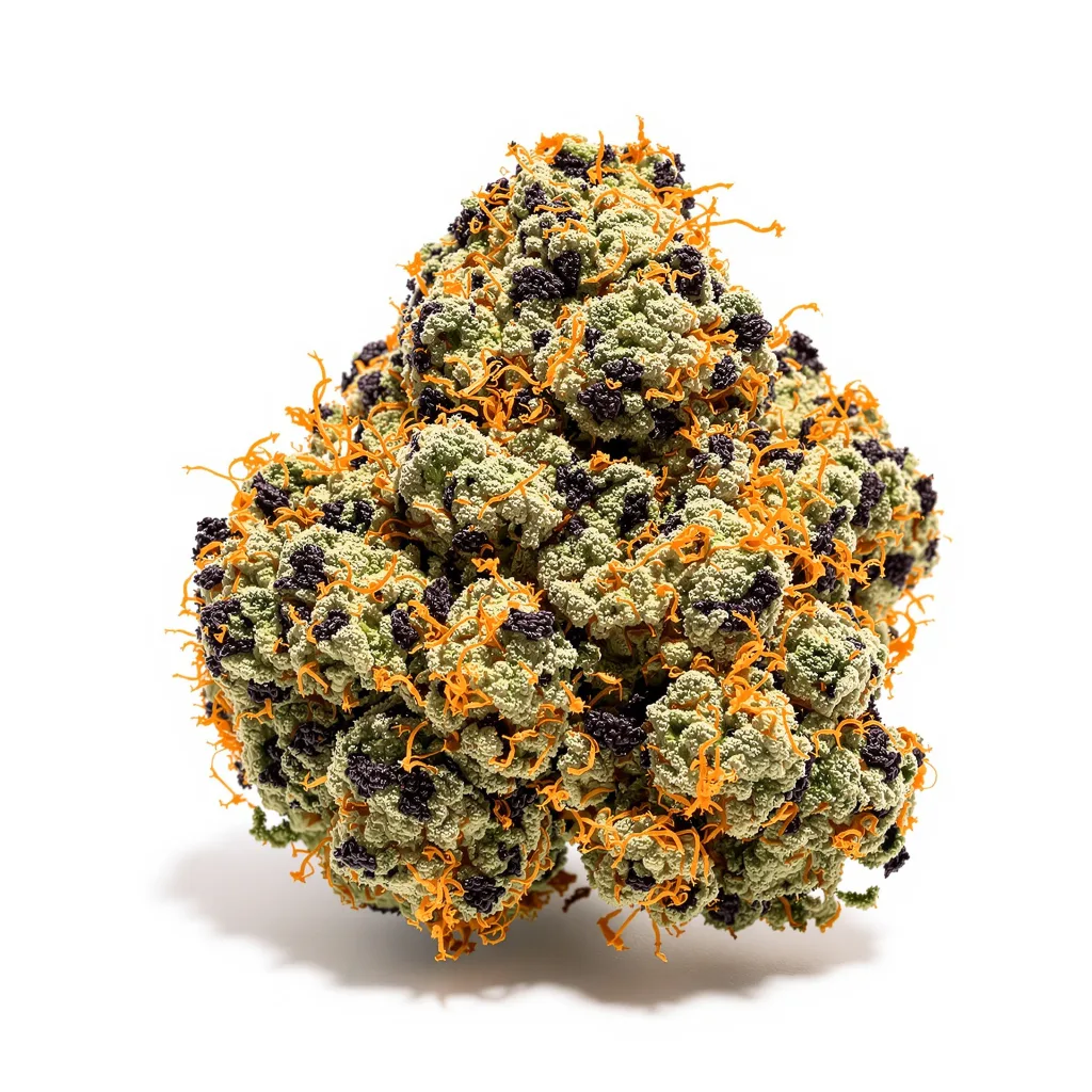 Deadwood 72% indica / 28% sativa — fleur avec trichomes visibles