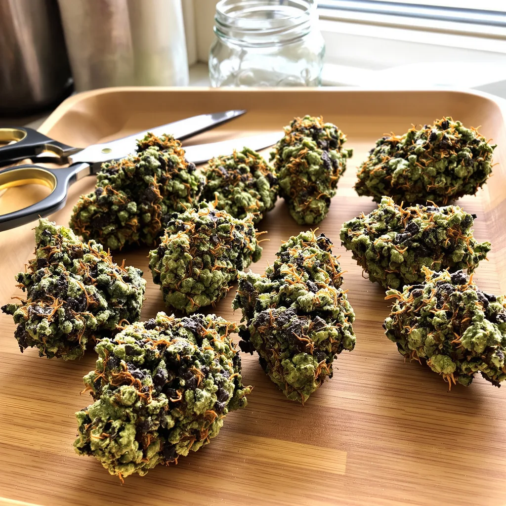 Deadwood 72% indica / 28% sativa — fleur avec trichomes visibles