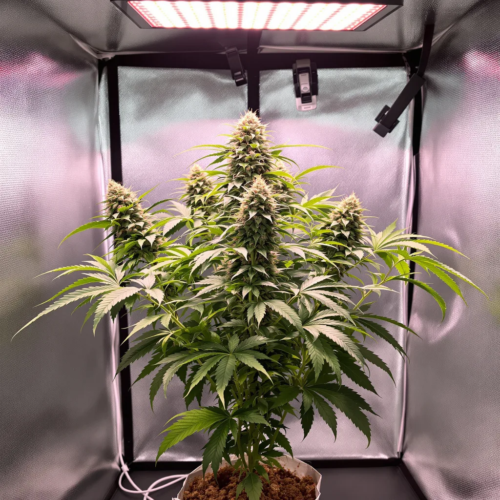 Plante de cannabis Death Star en floraison — 60-100 cm autofloraison