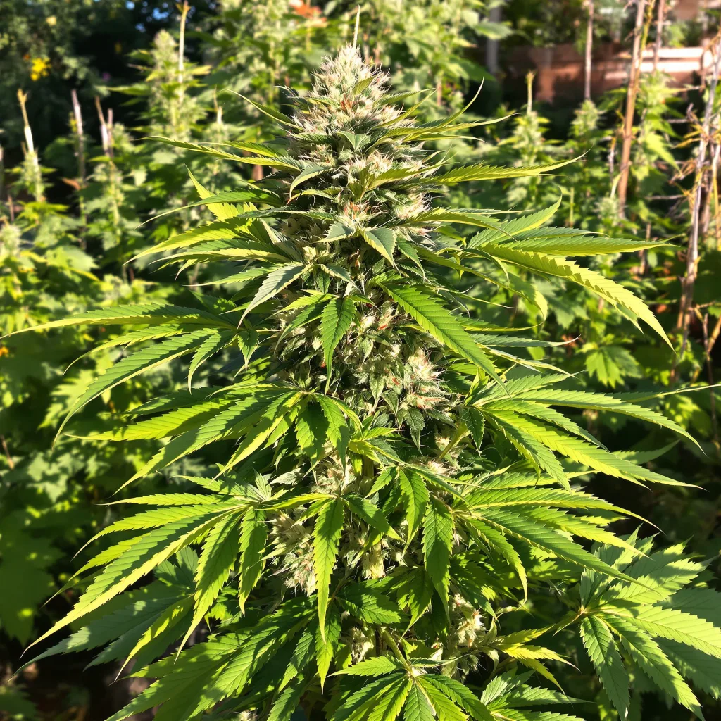 Death Star 70% indica / 30% sativa — fleur avec trichomes visibles