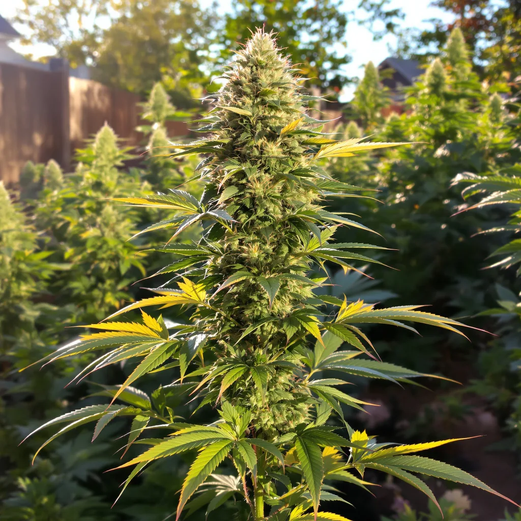 Death Star OG 60% indica / 30% sativa — fleur avec trichomes visibles