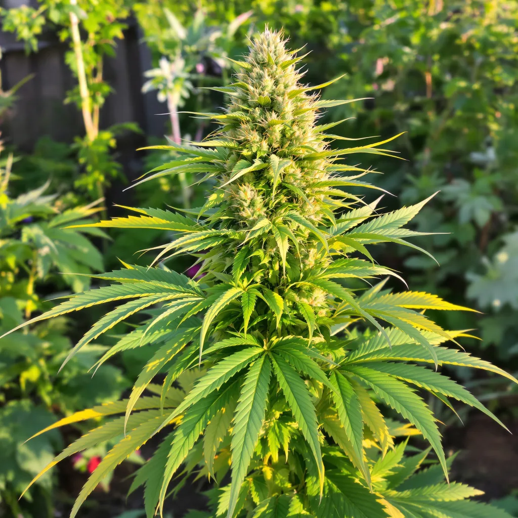 Deep Chunk 89% indica / 11% sativa — fleur avec trichomes visibles