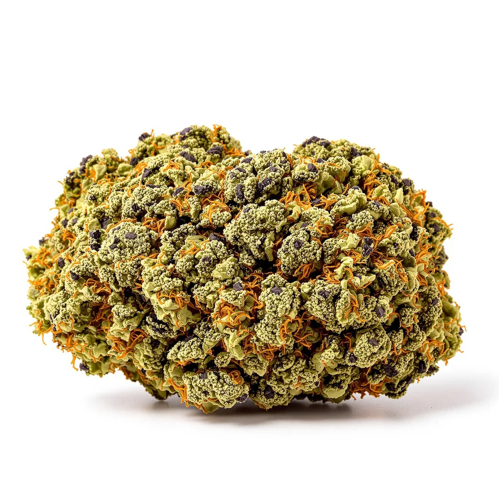 Deep Chunk 89% indica / 11% sativa — fleur avec trichomes visibles