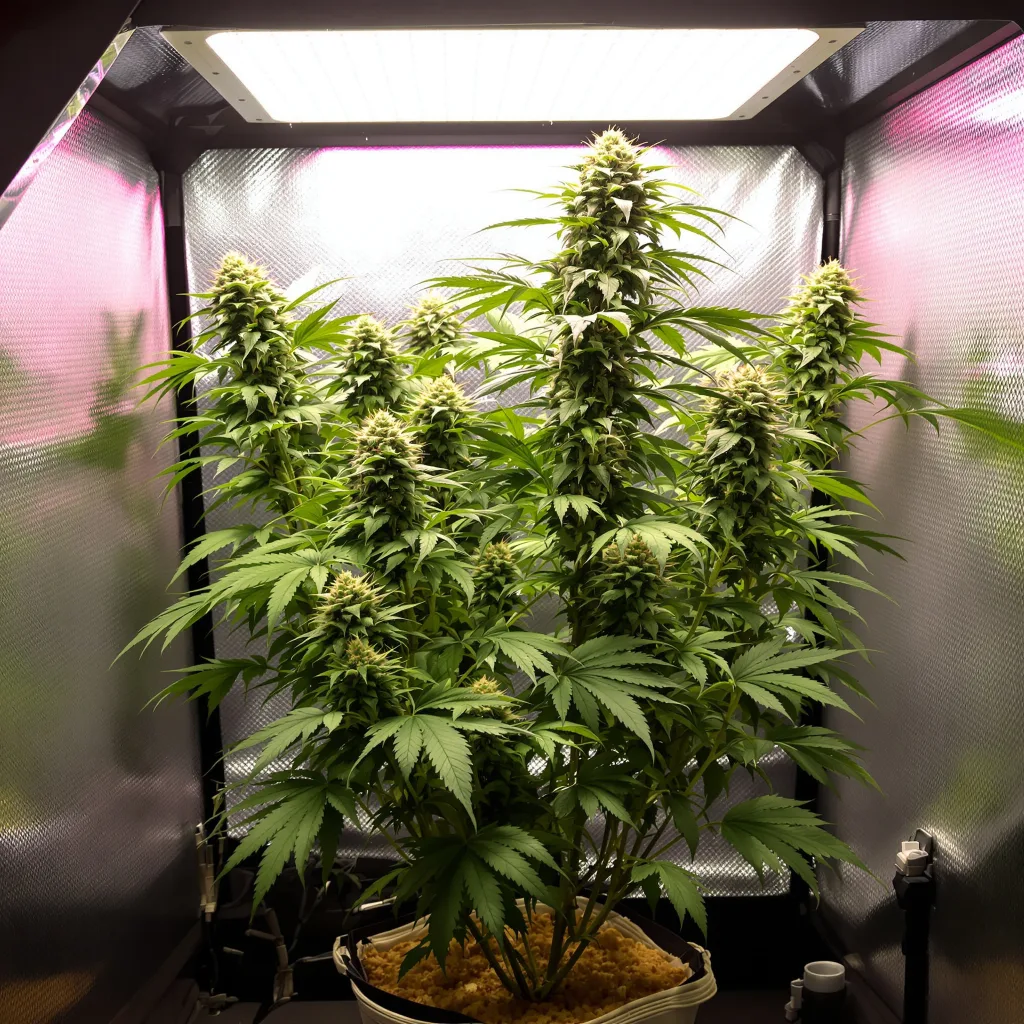Plante de cannabis Deep Purple en floraison — 90-130 cm féminisée