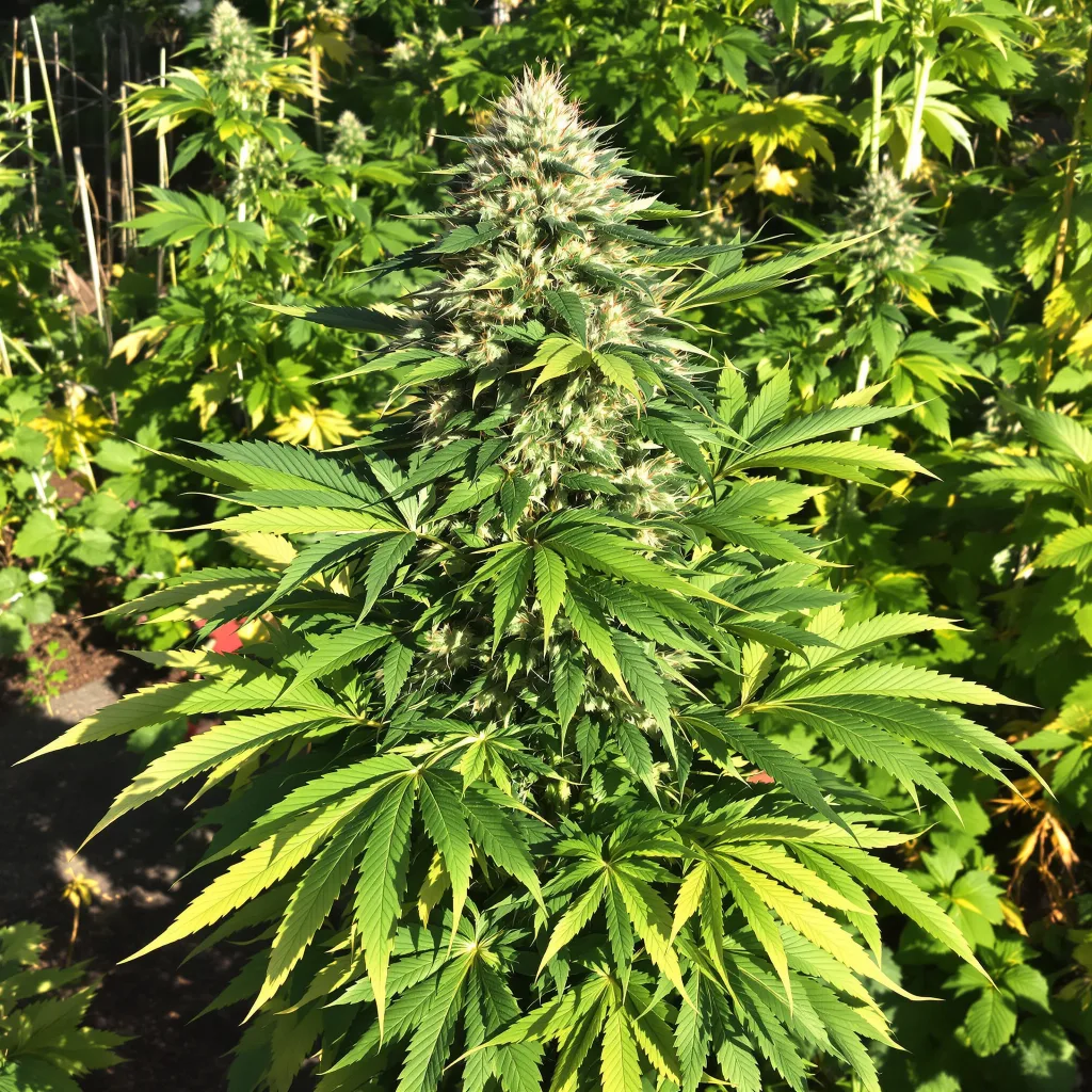 Deep Purple 70% indica / 20% sativa — fleur avec trichomes visibles