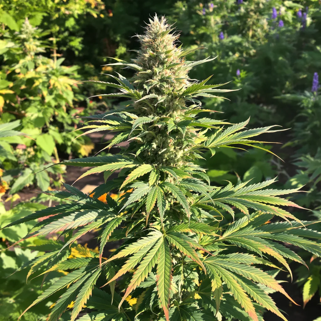 Denver Maple 81% indica / 19% sativa — fleur avec trichomes visibles