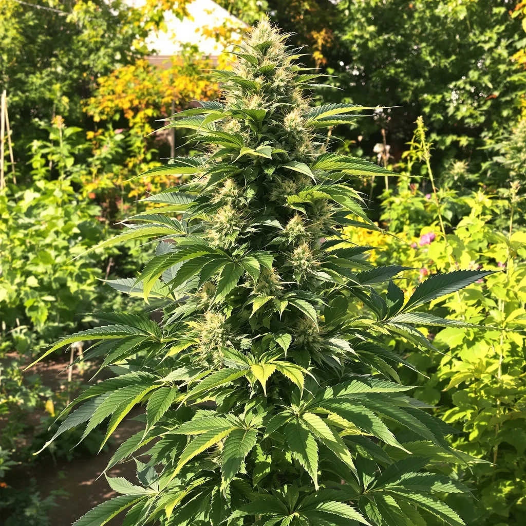 Diablo 40% indica / 50% sativa — fleur avec trichomes visibles