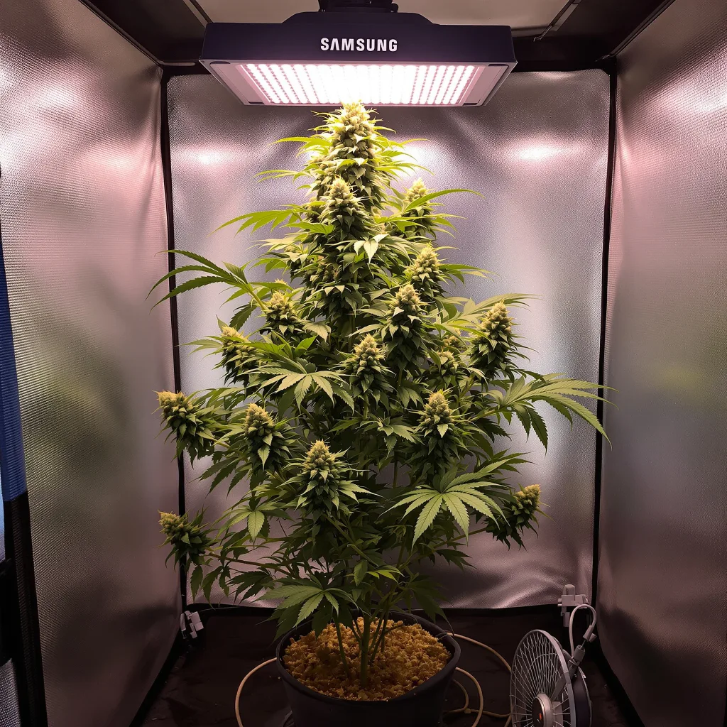 Plante de cannabis Diablo en floraison — 120-180 cm féminisée