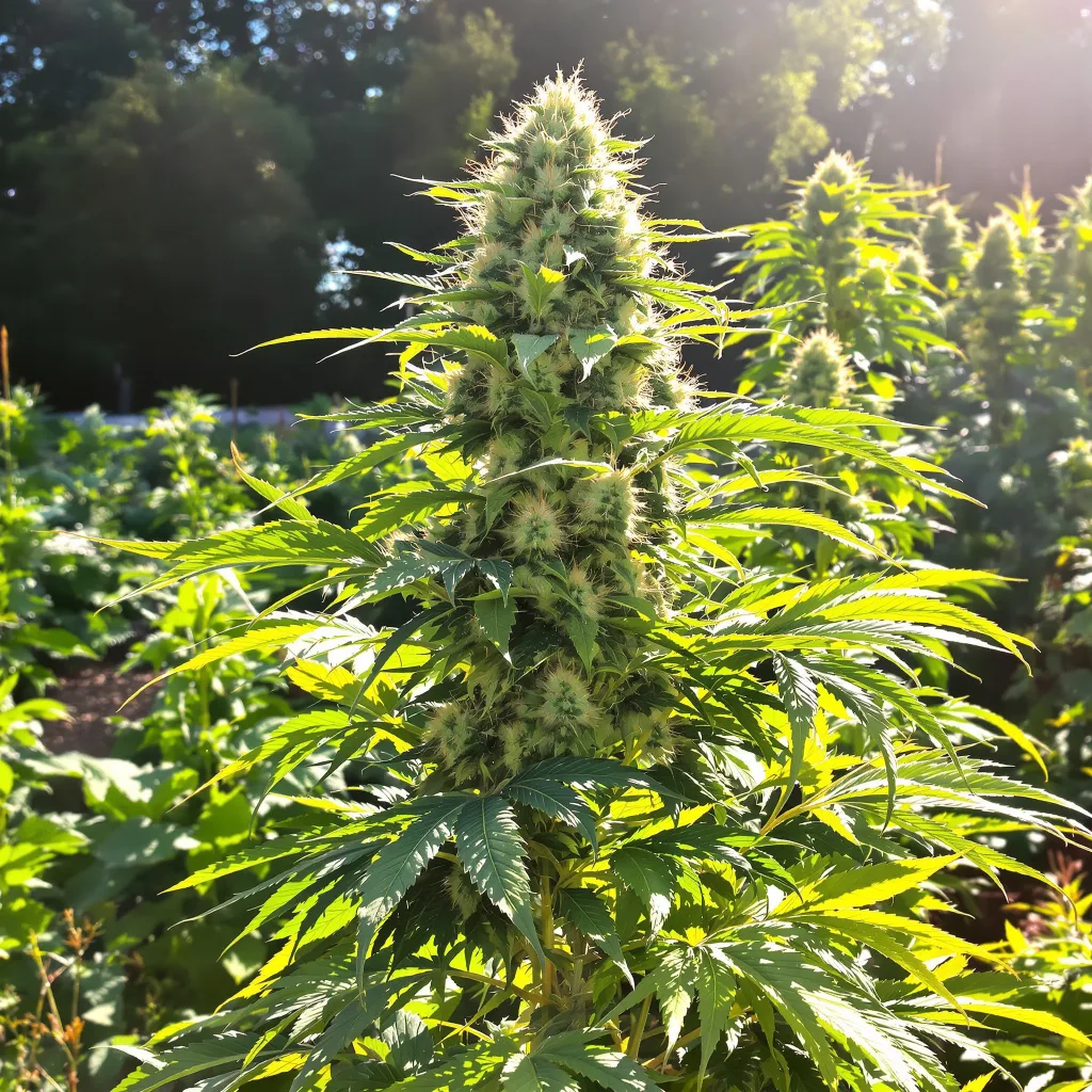 Diamond OG 50% indica / 40% sativa — fleur avec trichomes visibles