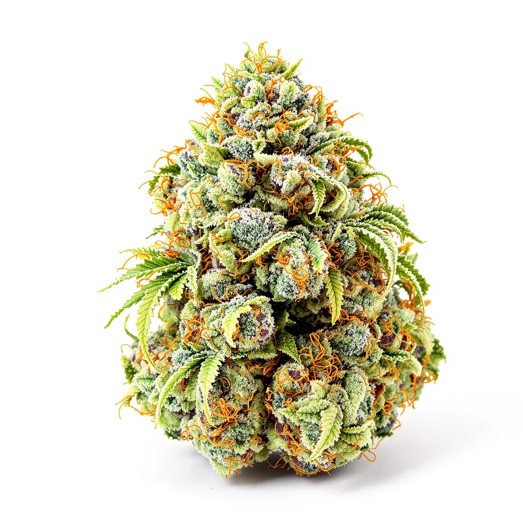 Diamond OG 50% indica / 40% sativa — fleur avec trichomes visibles