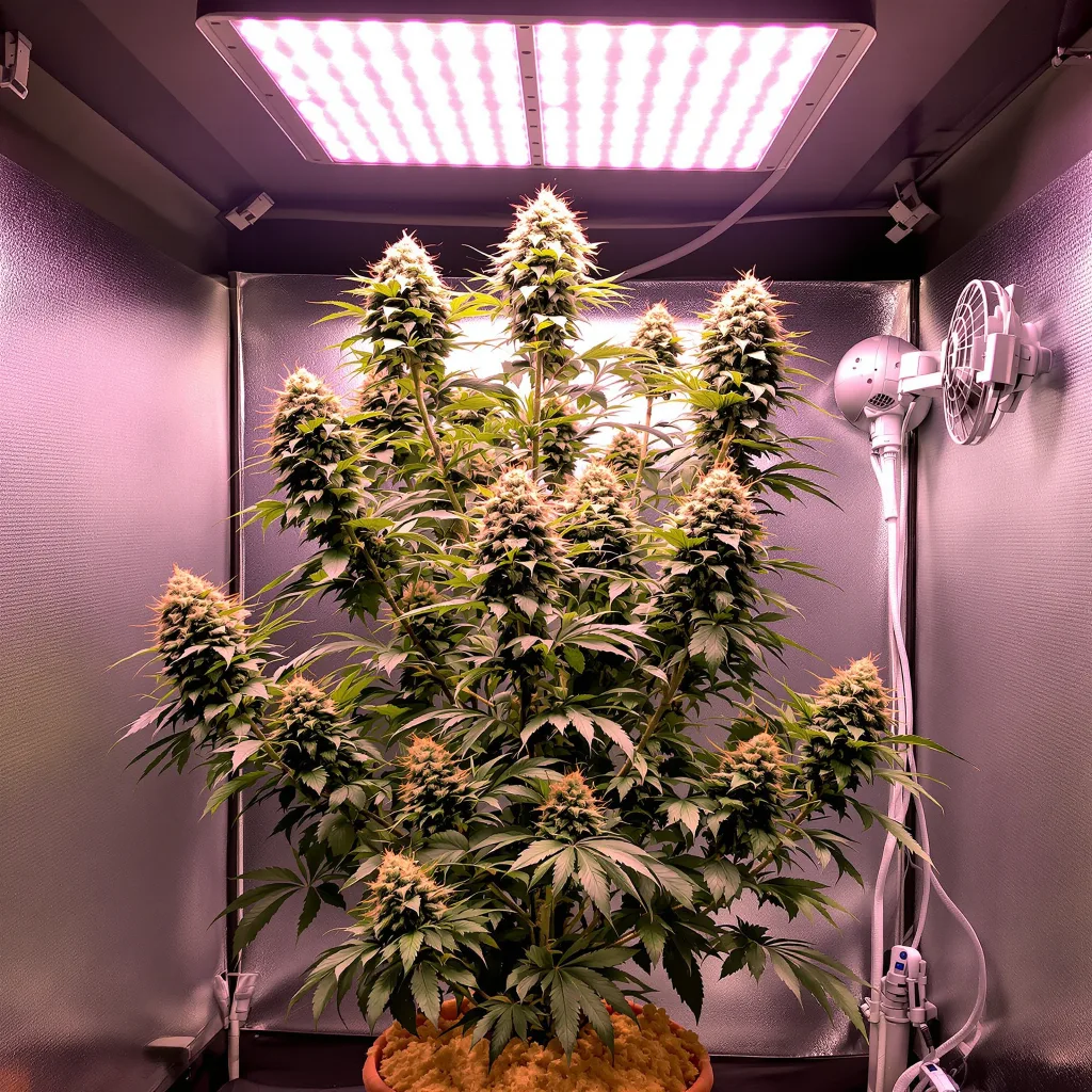 Plante de cannabis Diamond Valley Kush en floraison — 120-180 cm féminisée