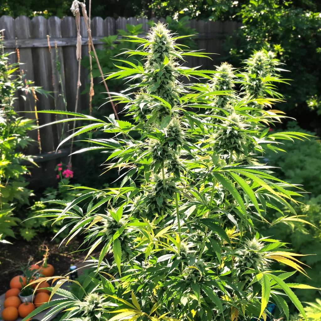 Diesel 6% indica / 94% sativa — fleur avec trichomes visibles