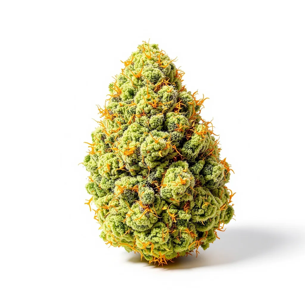 Diesel 6% indica / 94% sativa — fleur avec trichomes visibles