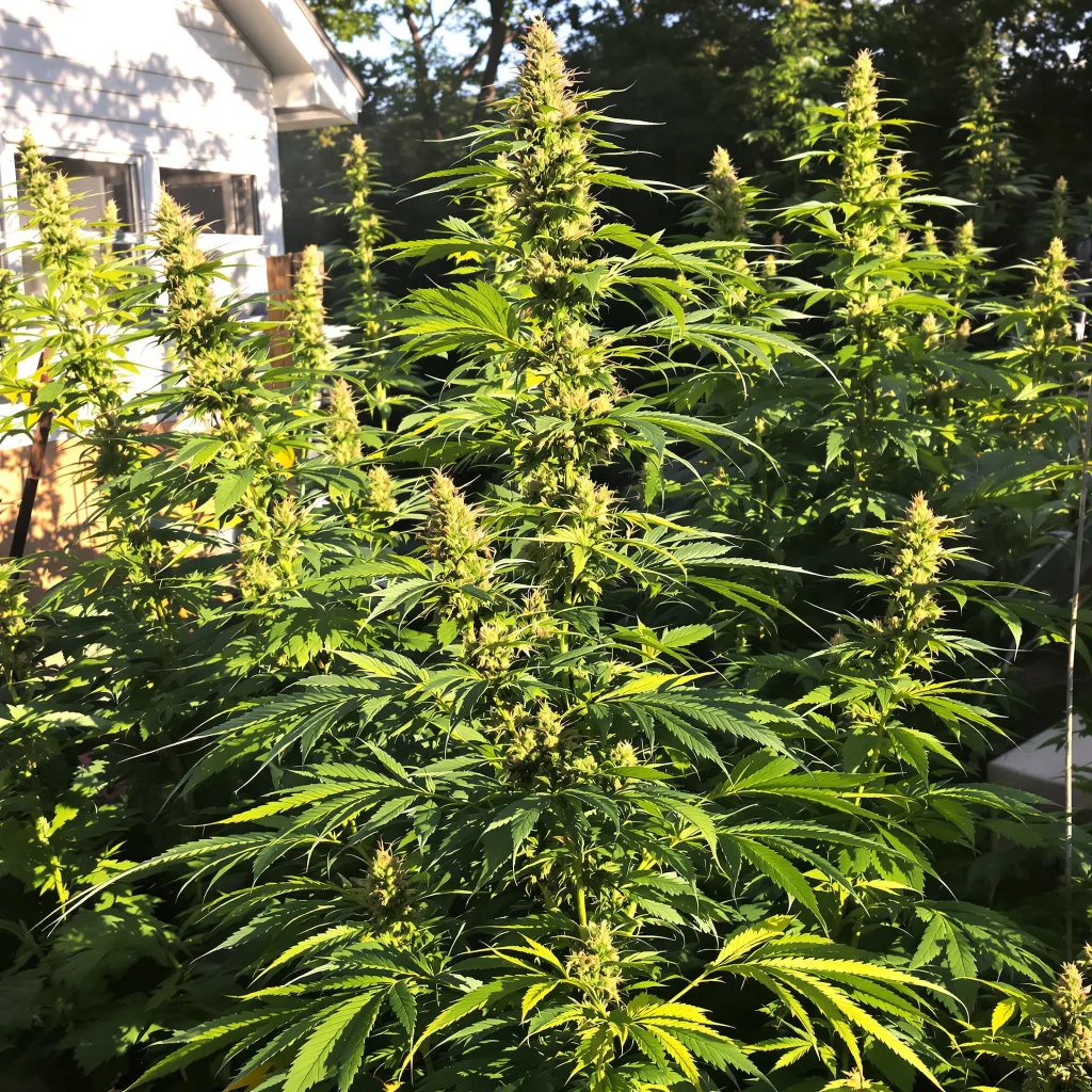 Diesel Power 5% indica / 95% sativa — fleur avec trichomes visibles
