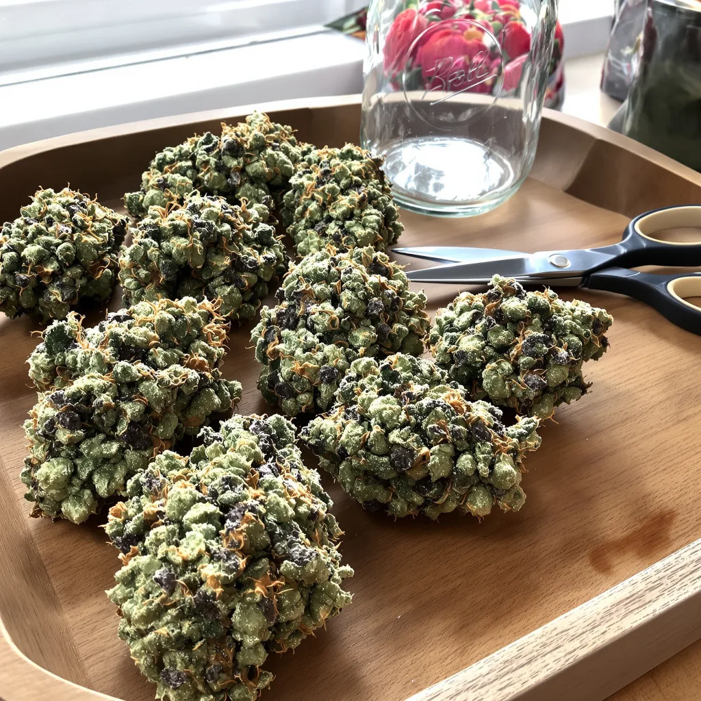 Digweed 39% indica / 61% sativa — fleur avec trichomes visibles