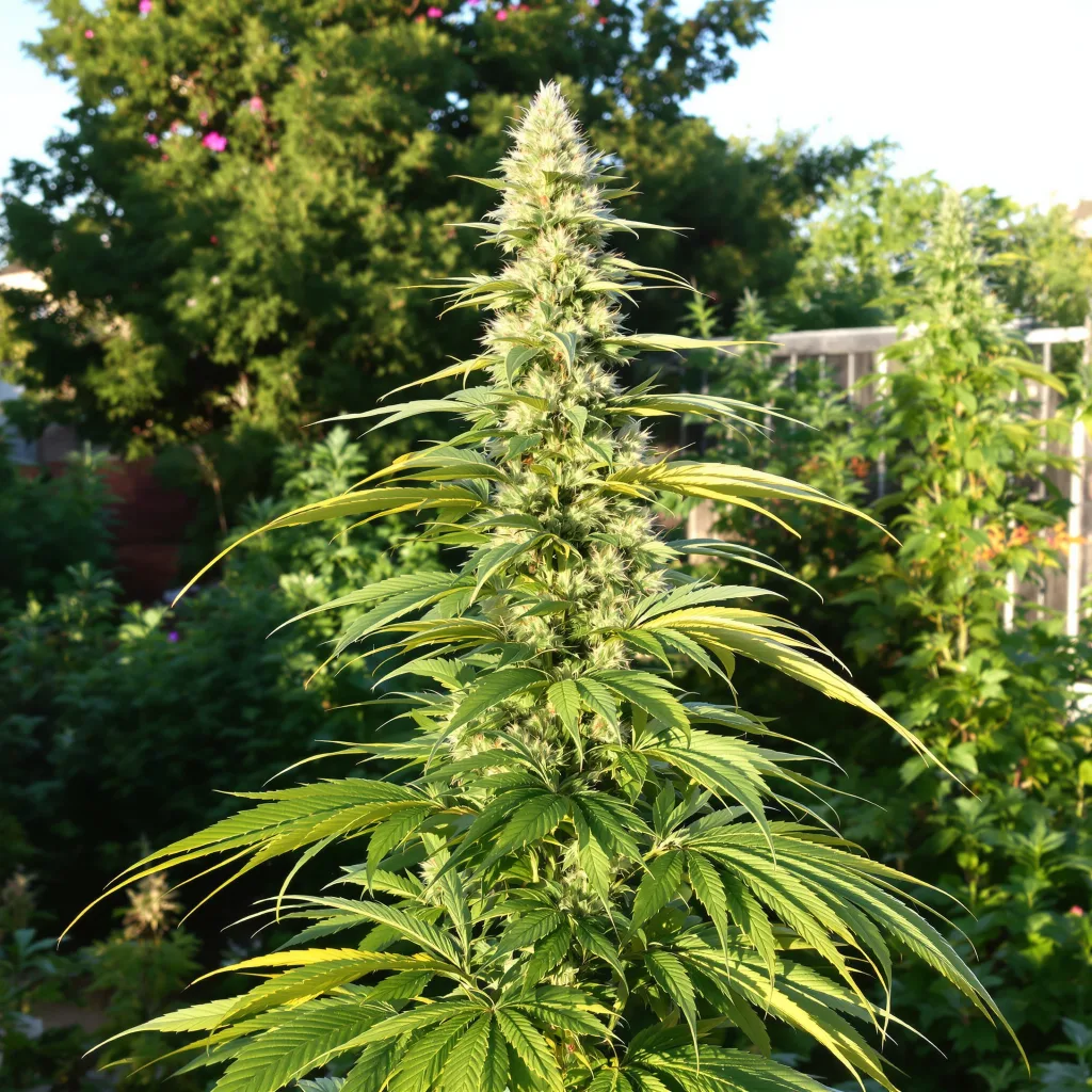 Dirty Girl 30% indica / 70% sativa — fleur avec trichomes visibles