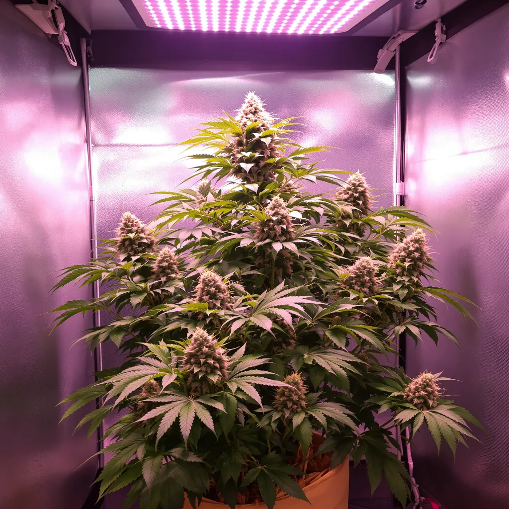 Plante de cannabis Disney Blue en floraison — 90-130 cm féminisée