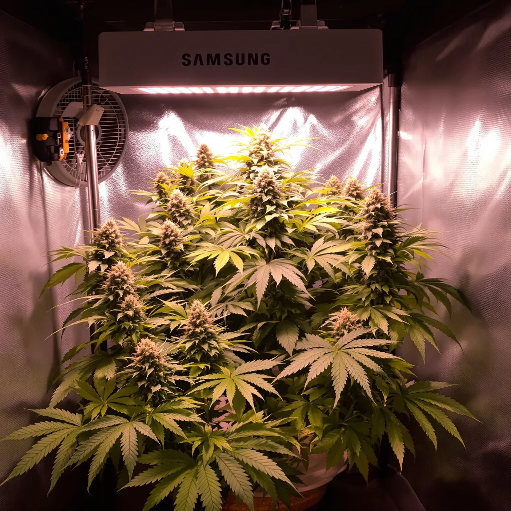 Plante de cannabis DJ Short Blueberry en floraison — 90-130 cm féminisée