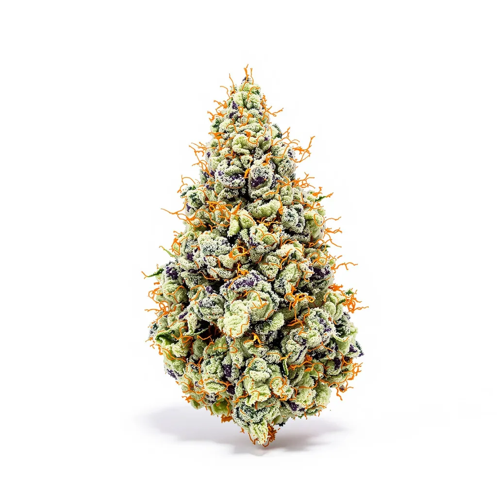 Do-Si-Dos 50% indica / 40% sativa — fleur avec trichomes visibles