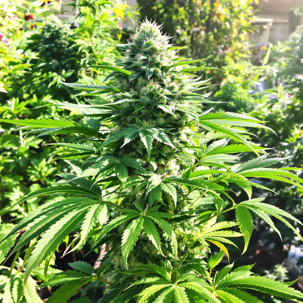 Dogwalker OG 78% indica / 22% sativa — fleur avec trichomes visibles