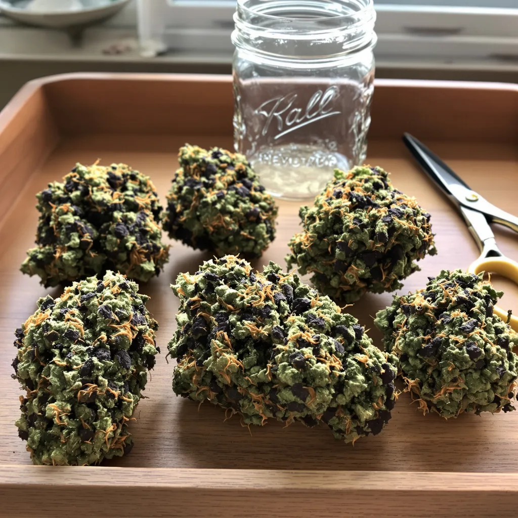 Dogwalker OG 78% indica / 22% sativa — fleur avec trichomes visibles