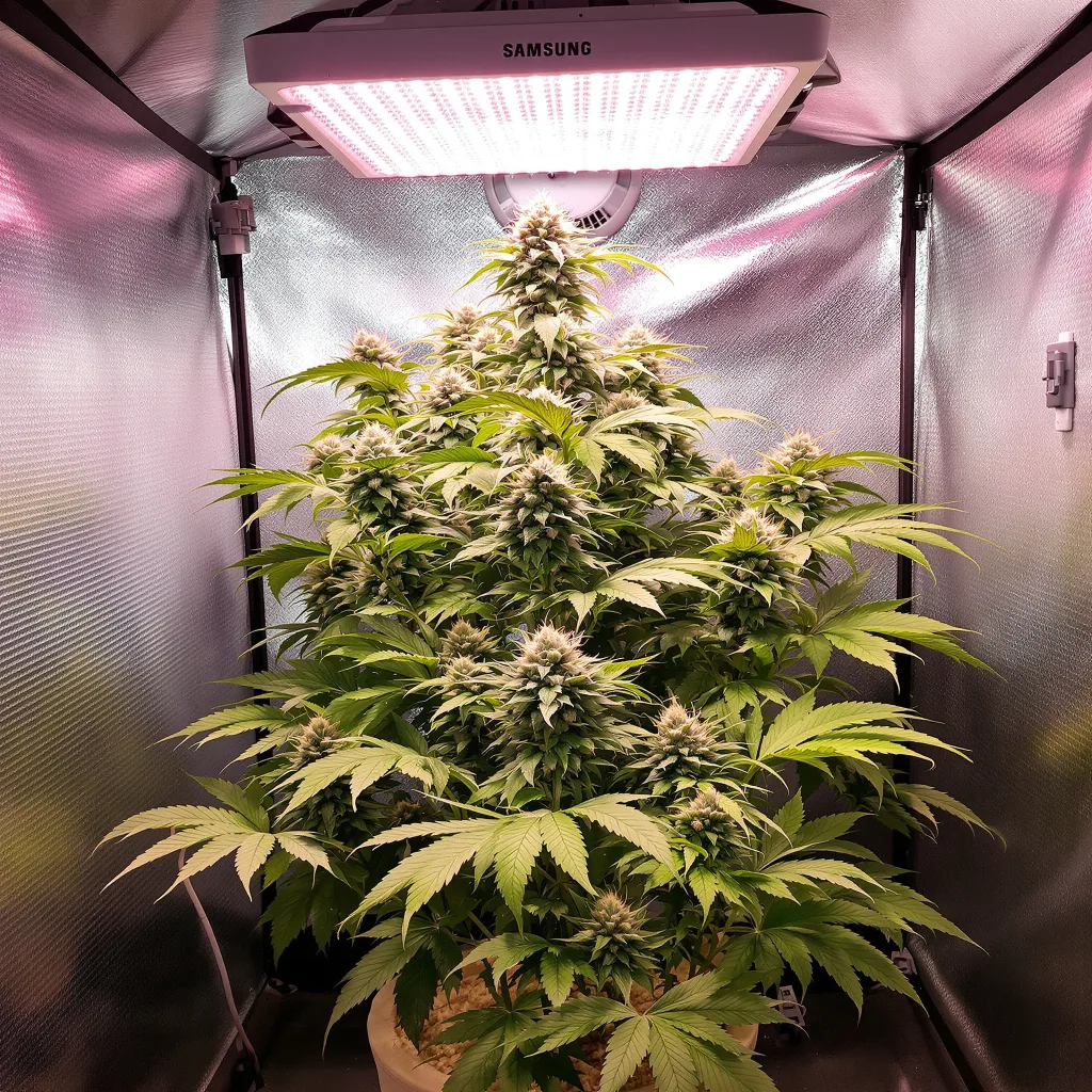Plante de cannabis Dogwalker OG en floraison — 90-130 cm féminisée
