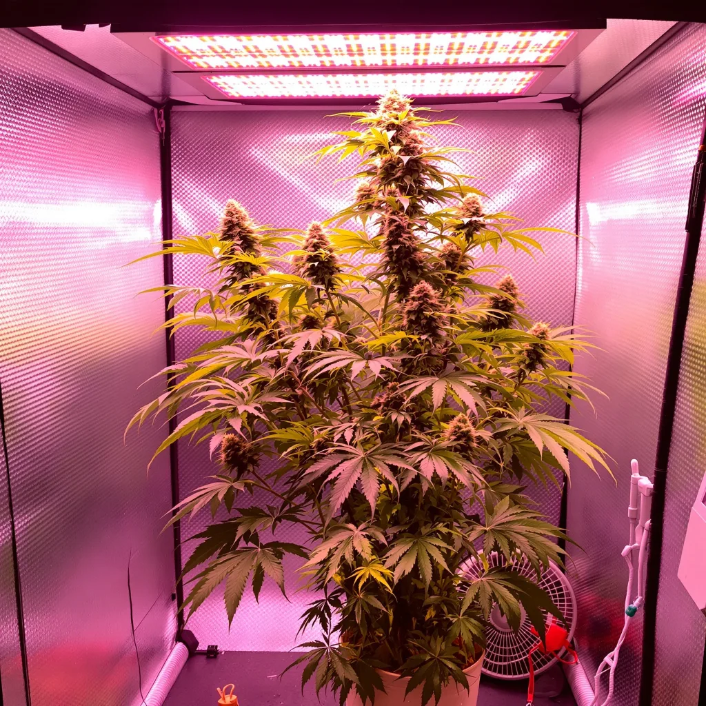 Plante de cannabis Domino en floraison — 150-200 cm féminisée