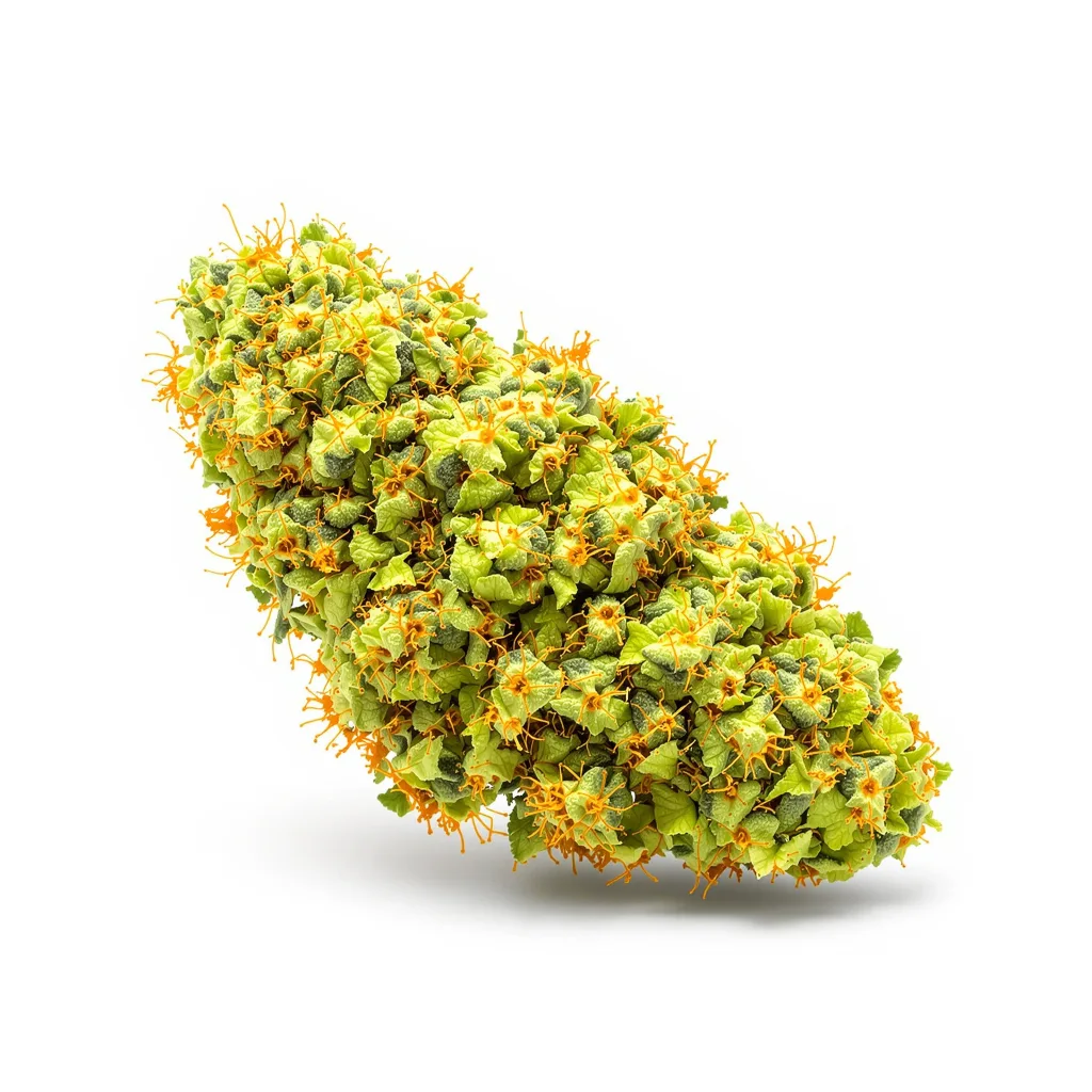 Doobiebird Daydream 20% indica / 80% sativa — fleur avec trichomes visibles