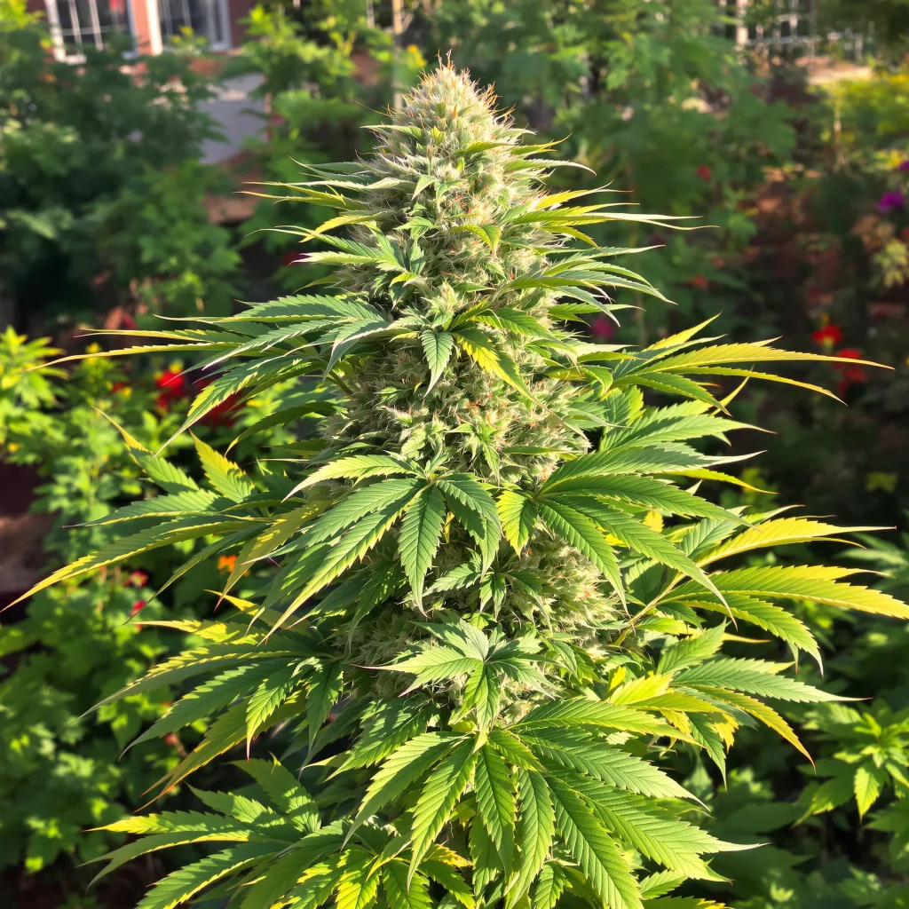 Dorit 83% indica / 17% sativa — fleur avec trichomes visibles