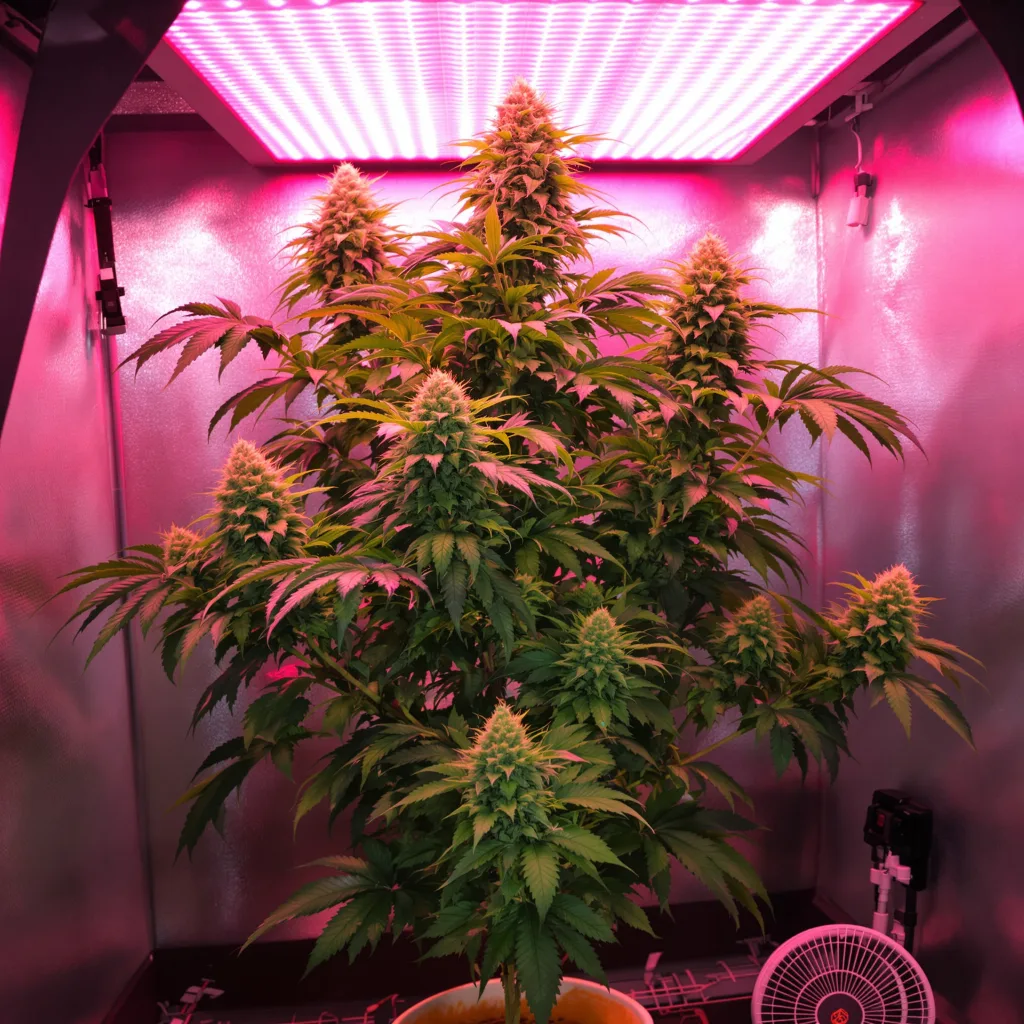 Plante de cannabis Double Bubble en floraison — 120-180 cm féminisée
