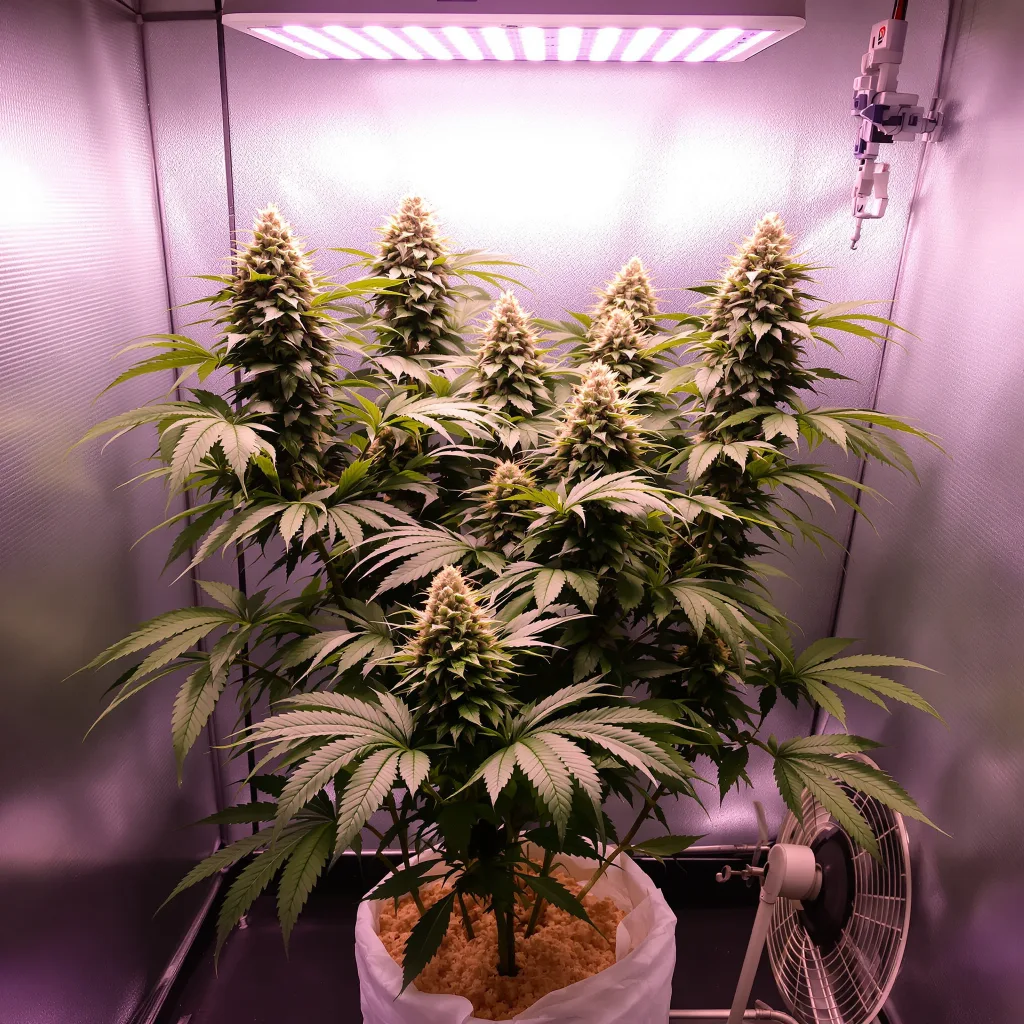 Plante de cannabis Double Purple Doja en floraison — 90-130 cm féminisée