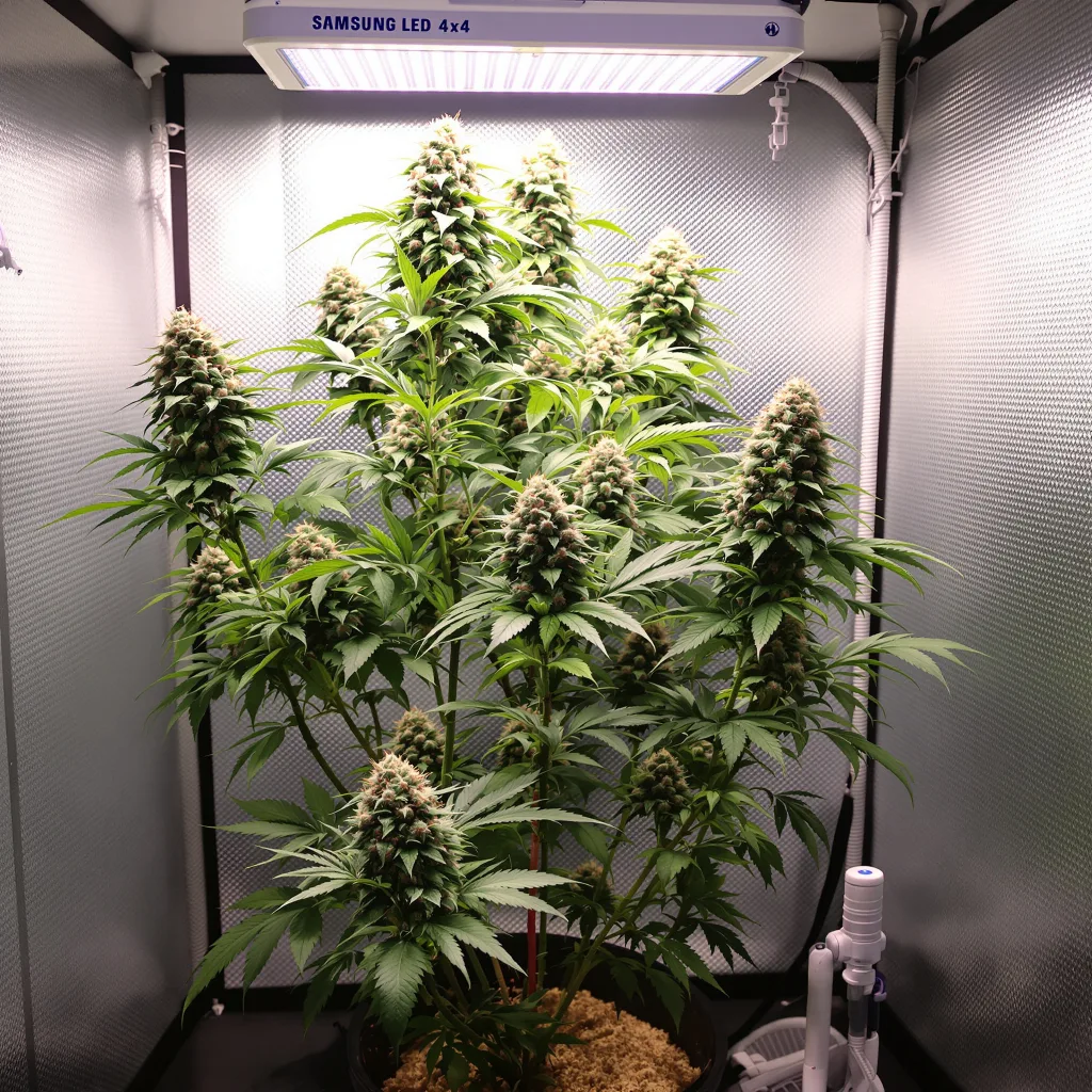 Plante de cannabis Dragon's Breath en floraison — 60-100 cm autofloraison