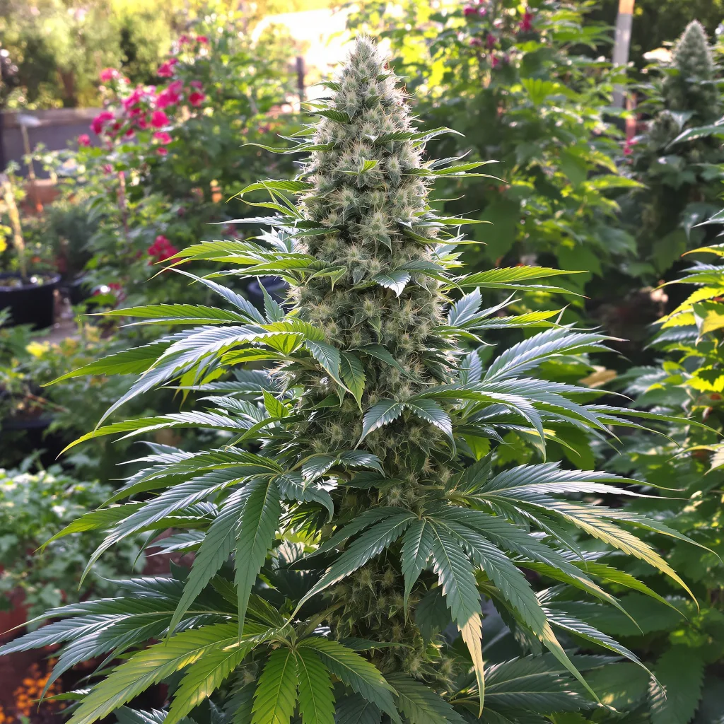 Dream Berry 78% indica / 22% sativa — fleur avec trichomes visibles
